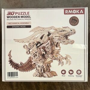 RMOKA 3D Puzzle Wooden Mechanical Dragon